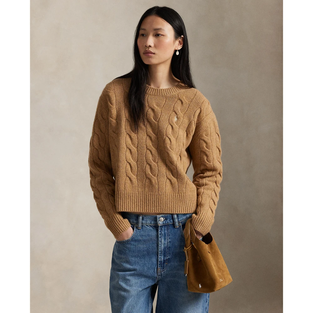 Γυναικείο Πλεκτό Πουλόβερ Polo Ralph Lauren με Σχέδιο Cable Knit