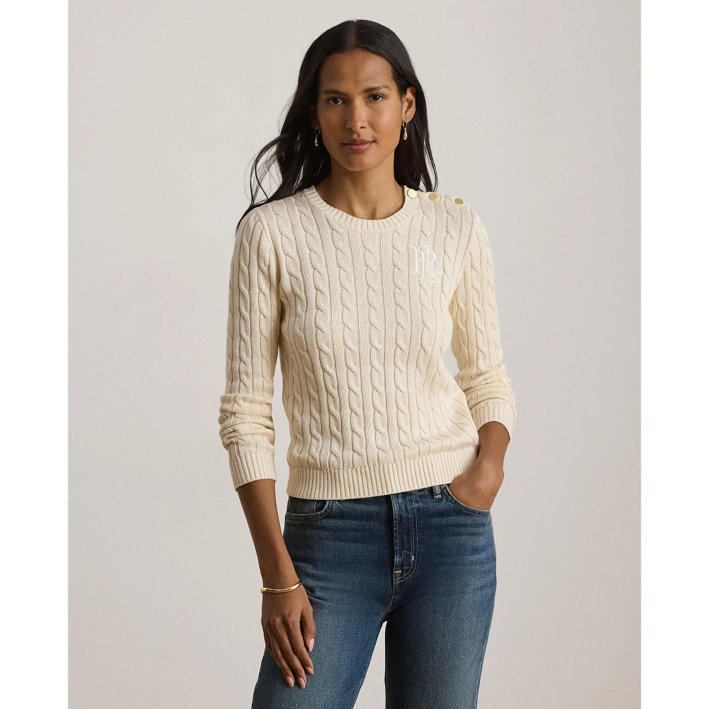 Γυναικείο Πλεκτό Πουλόβερ Lauren Ralph Lauren με Σχέδιο Cable Knit