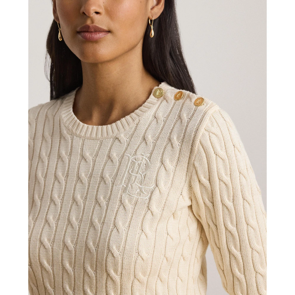 Γυναικείο Πλεκτό Πουλόβερ Lauren Ralph Lauren με Σχέδιο Cable Knit