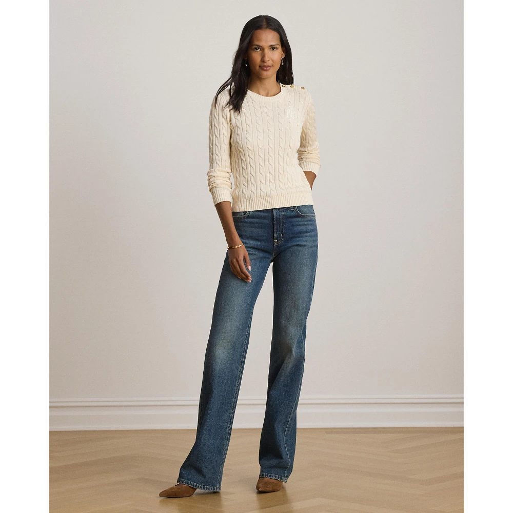 Γυναικείο Πλεκτό Πουλόβερ Lauren Ralph Lauren με Σχέδιο Cable Knit