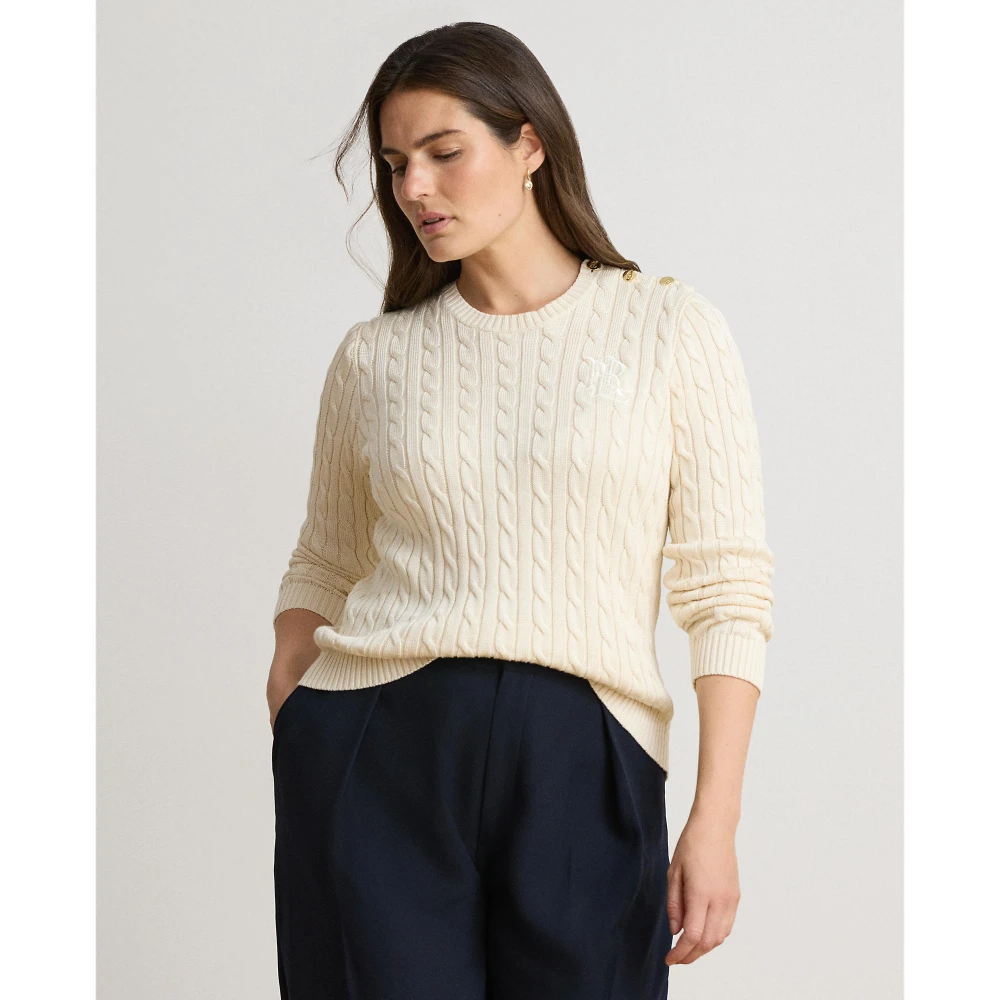 Γυναικείο Πλεκτό Πουλόβερ Lauren Ralph Lauren με Σχέδιο Cable Knit