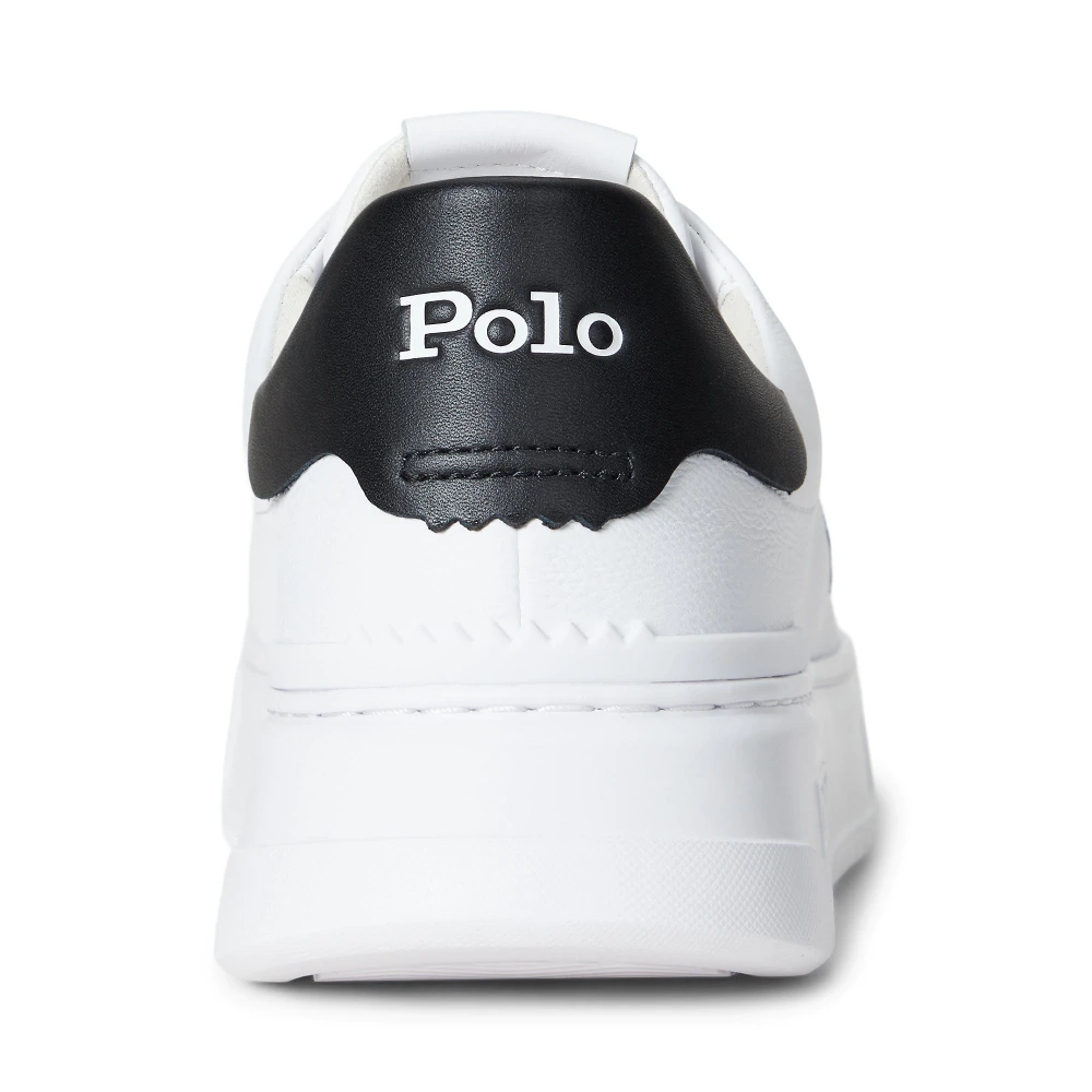 Παπούτσι RLite Court Tumbled Leather Sneaker Polo Ralph Lauren