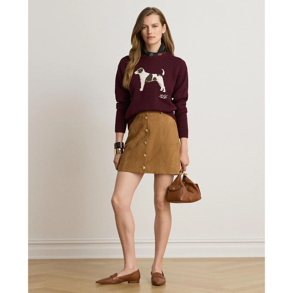Γυναικείο Πλεκτό Πουλόβερ Lauren Ralph Lauren με Σχέδιο Σκυλάκι