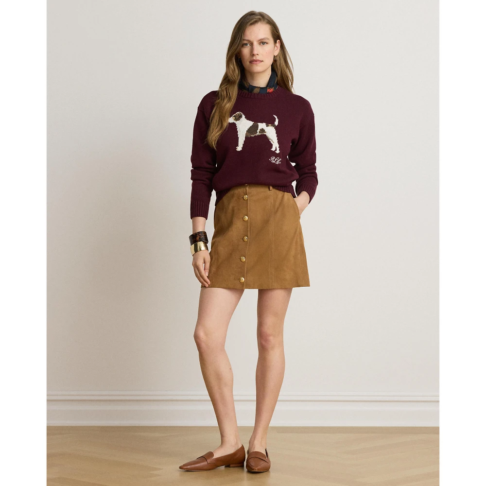 Γυναικείο Πλεκτό Πουλόβερ Lauren Ralph Lauren με Σχέδιο Σκυλάκι