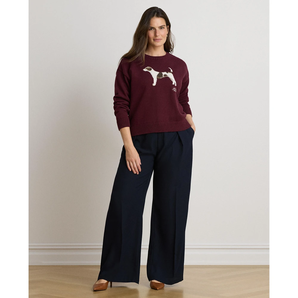 Γυναικείο Πλεκτό Πουλόβερ Lauren Ralph Lauren με Σχέδιο Σκυλάκι