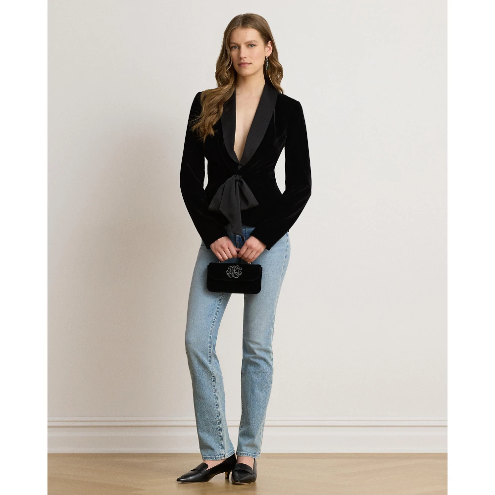 Γυναικείο Σακάκι Lauren Ralph Lauren με Σατέν Γιακά και Φιόγκο