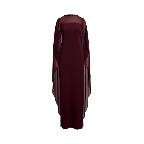 Women's Maxi Cape Column Dress Lauren Ralph Lauren