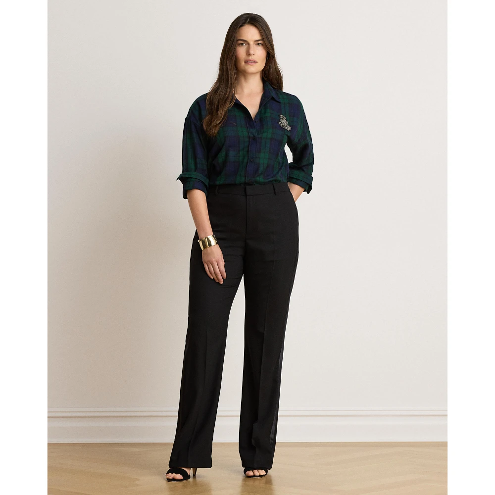 Γυναικείο Καρό Πουκάμισο Lauren Ralph Lauren με Κεντημένο Έμβλημα