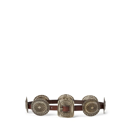 Γυναικεία Δερμάτινη Ζώνη με Conchos Polo Ralph Lauren