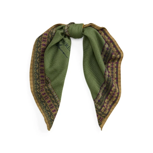 Women's Polo Bear Square Scarf Polo Ralph Lauren