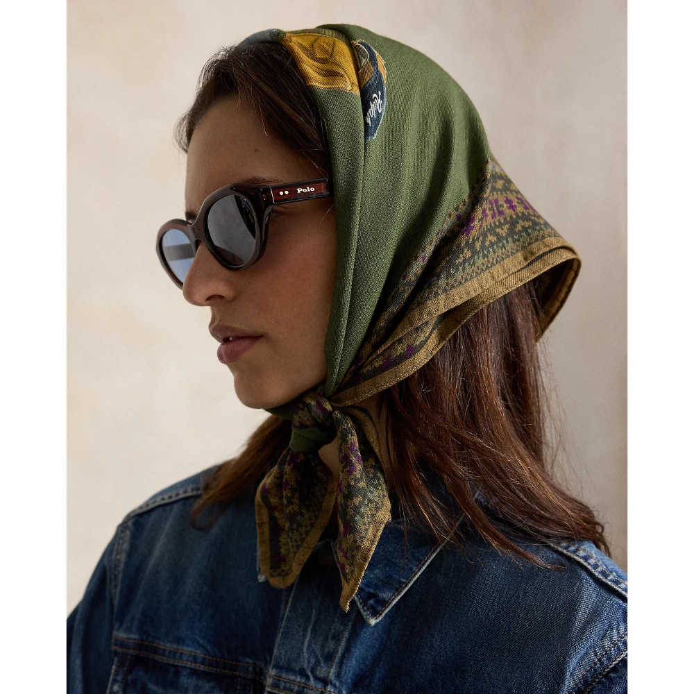 Women's Polo Bear Square Scarf Polo Ralph Lauren