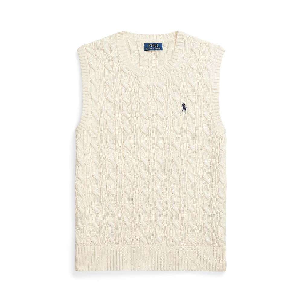 Ανδρικό Αμάνικο Πλεκτό Γιλέκο Polo Ralph Lauren με Σχέδιο Cable Knit