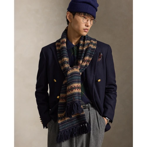 Ανδρικό Κασκόλ Polo Ralph Lauren με Σχέδιο Fair Isle