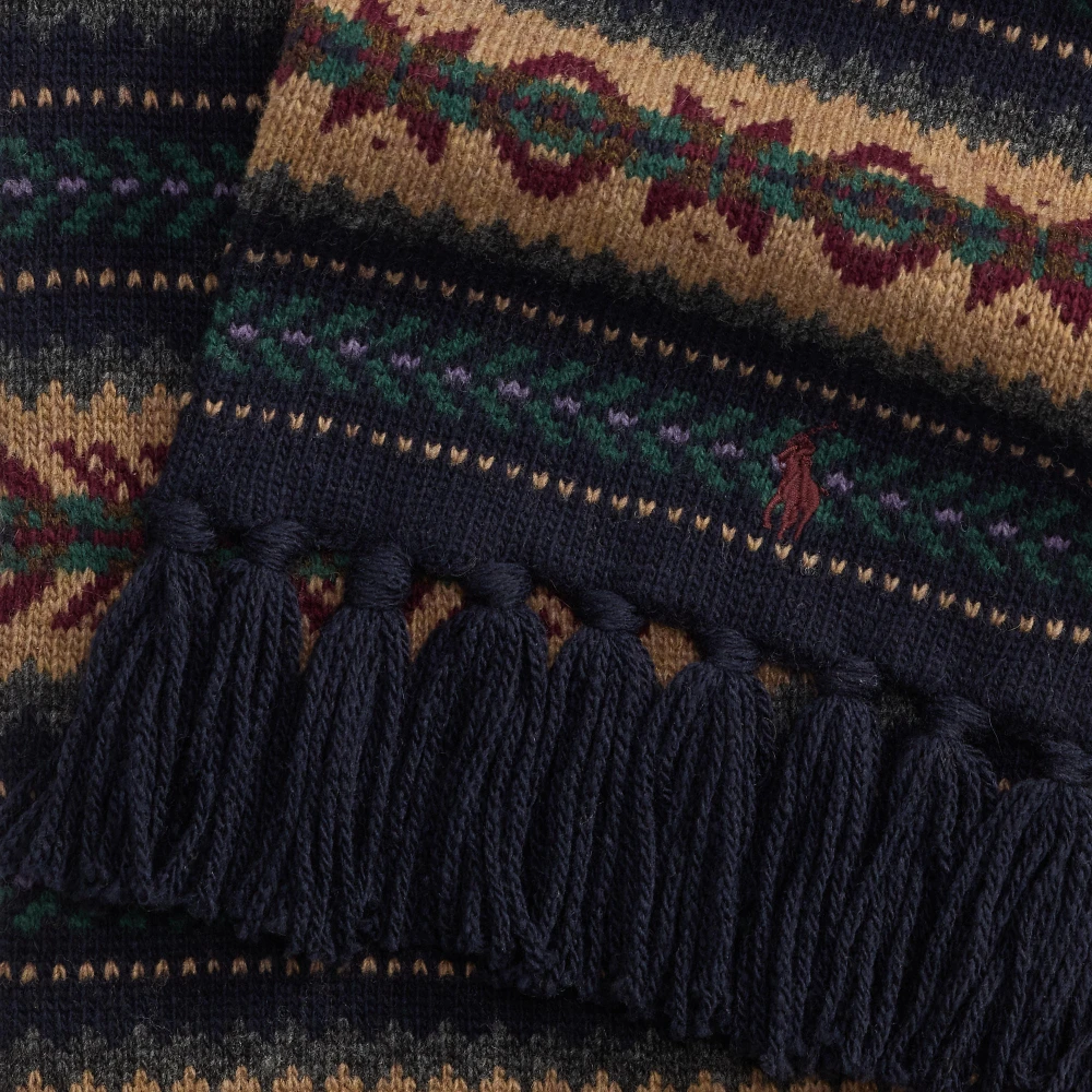 Ανδρικό Κασκόλ Polo Ralph Lauren με Σχέδιο Fair Isle