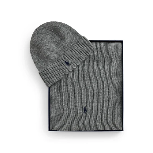 Ανδρικό Σετ Σκούφος και Κασκόλ Polo Ralph Lauren