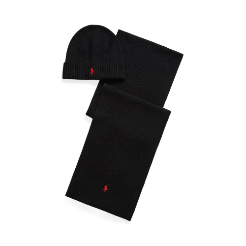 Ανδρικό Σετ Σκούφος και Κασκόλ Polo Ralph Lauren