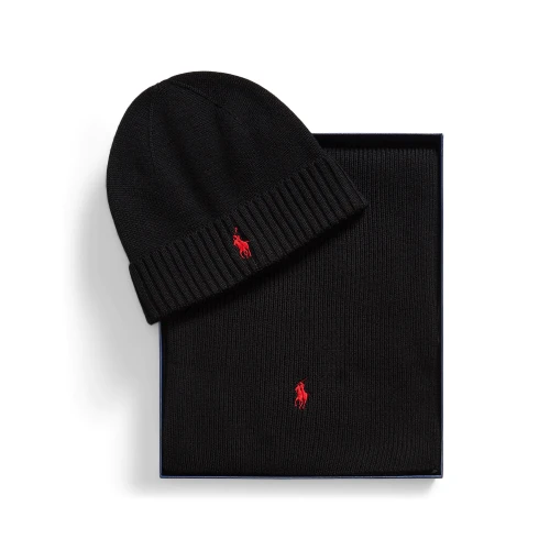 Ανδρικό Σετ Σκούφος και Κασκόλ Polo Ralph Lauren