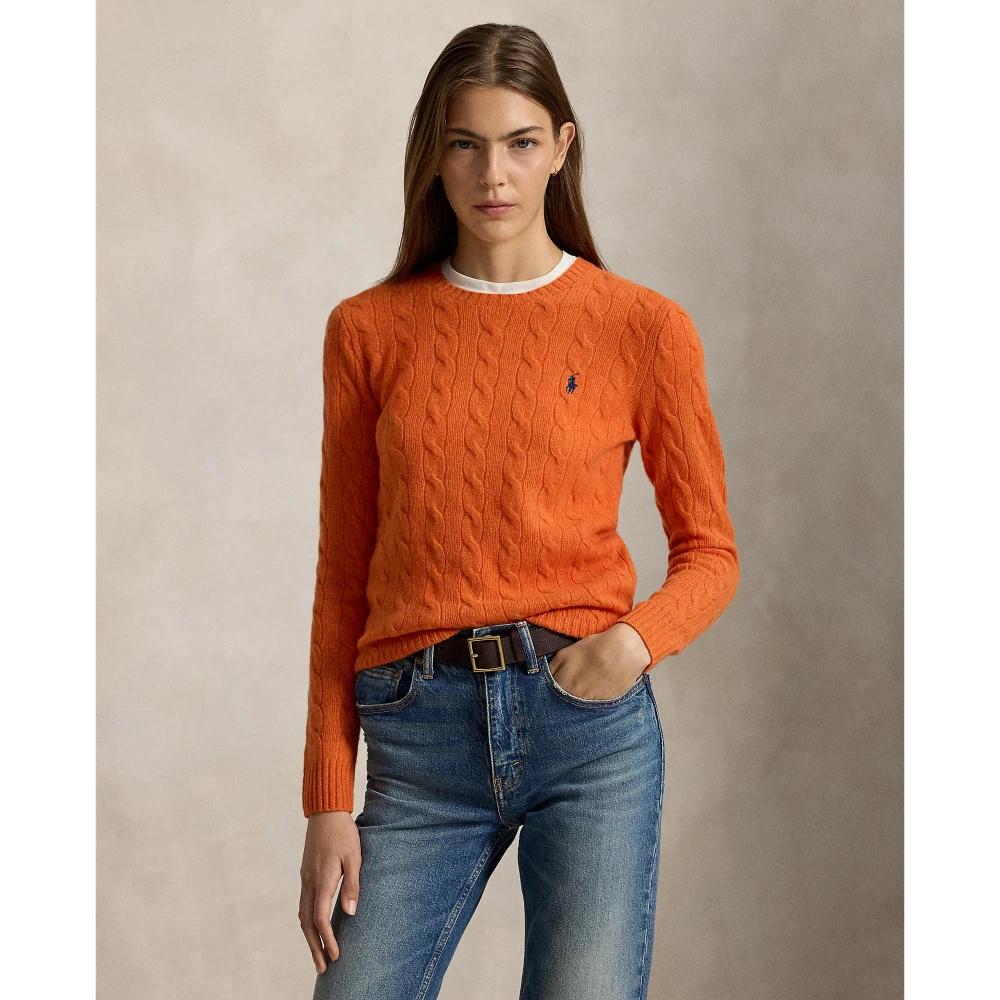 Γυναικείο Πλεκτό Πουλόβερ Polo Ralph Lauren Julianna με Σχέδιο Cable Knit