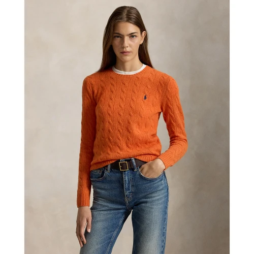 Γυναικείο Πλεκτό Πουλόβερ Polo Ralph Lauren Julianna με Σχέδιο Cable Knit