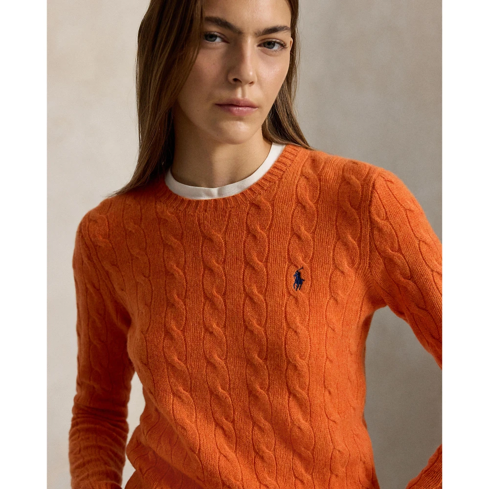 Γυναικείο Πλεκτό Πουλόβερ Polo Ralph Lauren Julianna με Σχέδιο Cable Knit