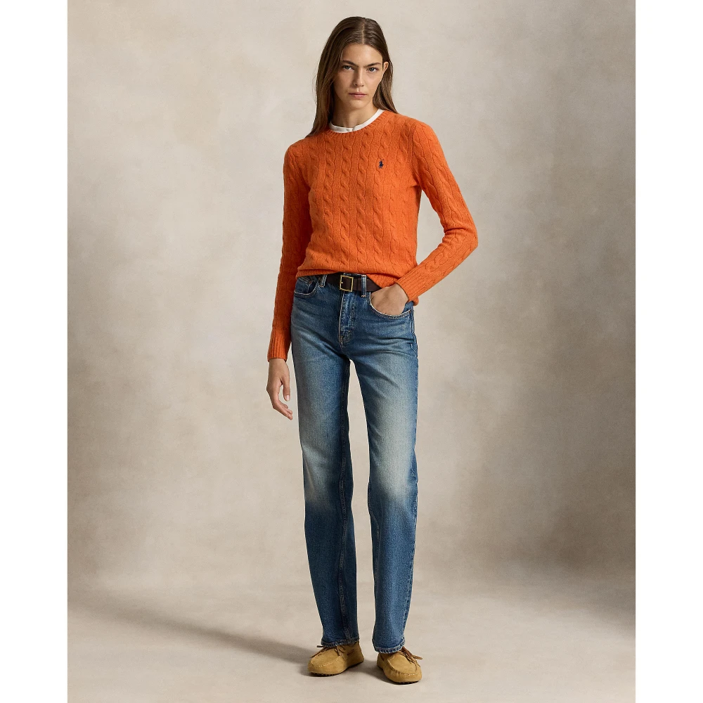 Γυναικείο Πλεκτό Πουλόβερ Polo Ralph Lauren Julianna με Σχέδιο Cable Knit