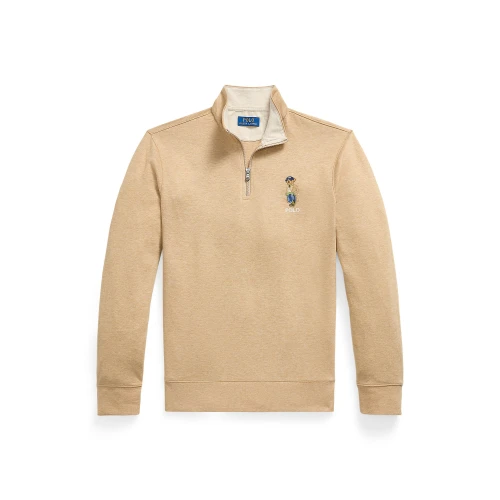 Ανδρικό Πλεκτό Φούτερ με Μισό Φερμουάρ Polo Ralph Lauren με Polo Bear