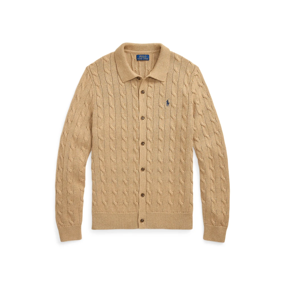 Ανδρική Πλεκτή Ζακέτα με Σχέδιο Cable Knit Polo Ralph Lauren