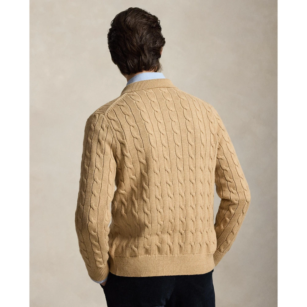 Ανδρική Πλεκτή Ζακέτα με Σχέδιο Cable Knit Polo Ralph Lauren