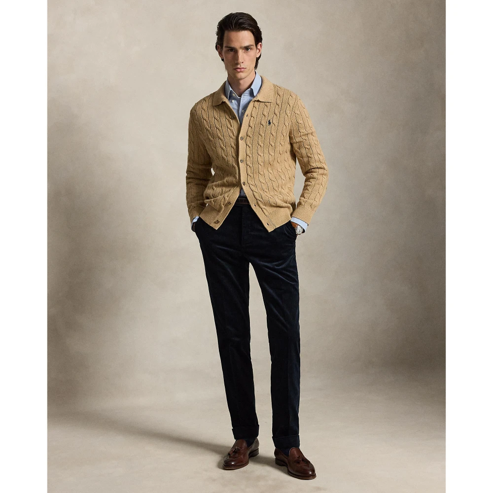 Ανδρική Πλεκτή Ζακέτα με Σχέδιο Cable Knit Polo Ralph Lauren