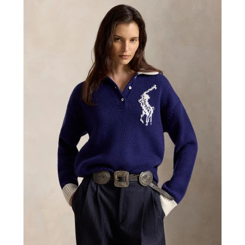 Γυναικείο Πλεκτό Πουλόβερ με Γιακά Polo Ralph Lauren