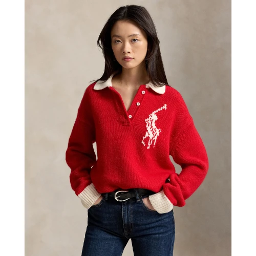 Γυναικείο Πλεκτό Πουλόβερ με Γιακά Polo Ralph Lauren