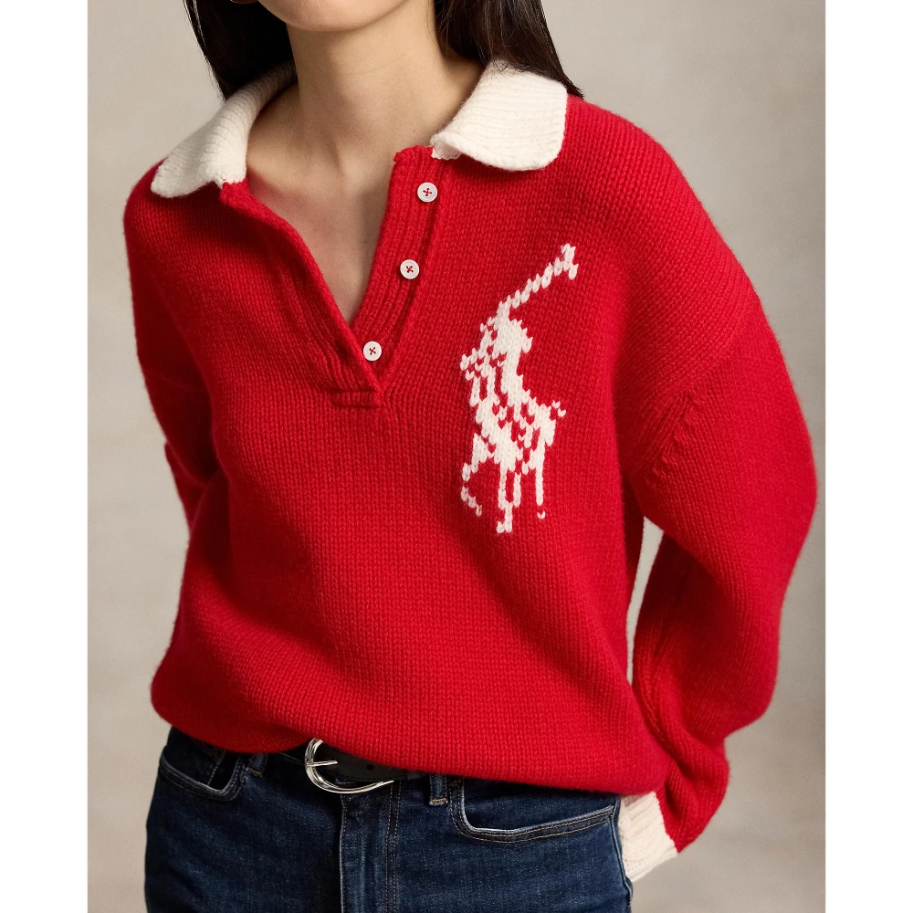 Γυναικείο Πλεκτό Πουλόβερ με Γιακά Polo Ralph Lauren