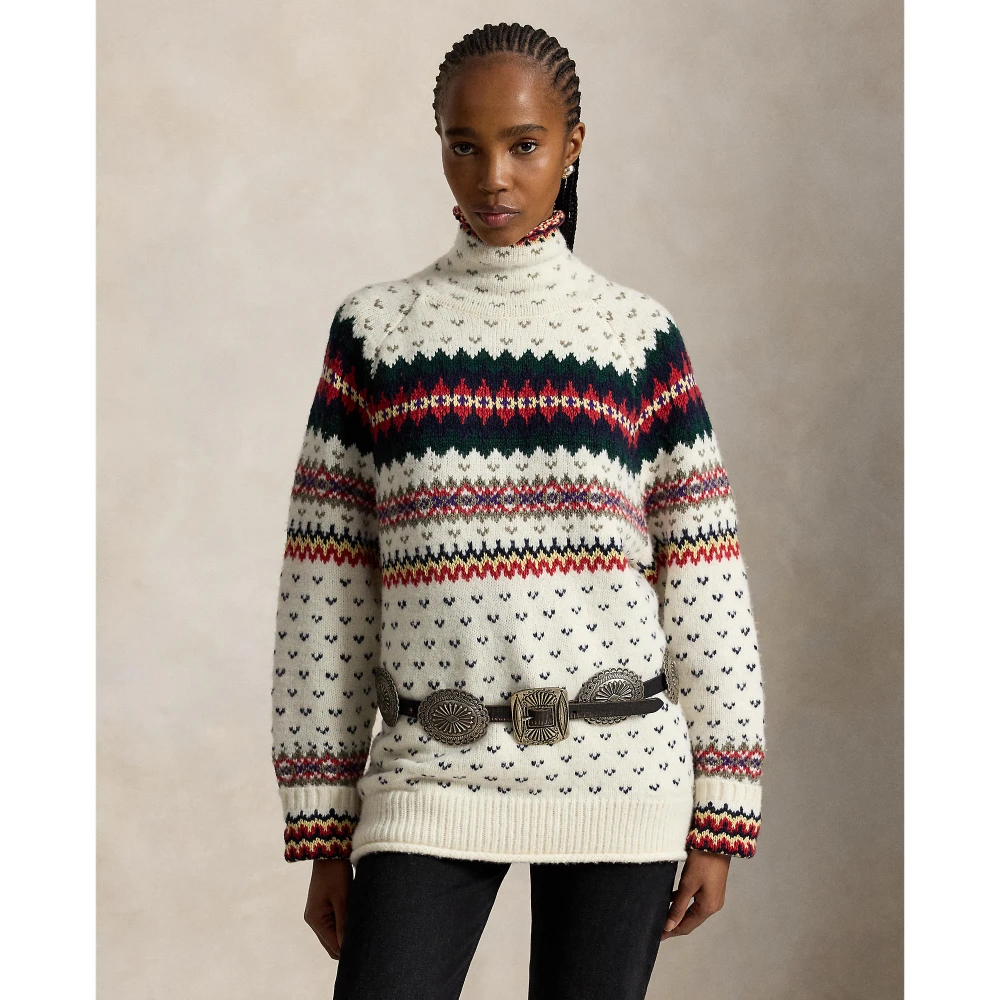 Γυναικείο Πουλόβερ Polo Ralph Lauren με Ζιβάγκο και Σκανδιναβικό Σχέδιο