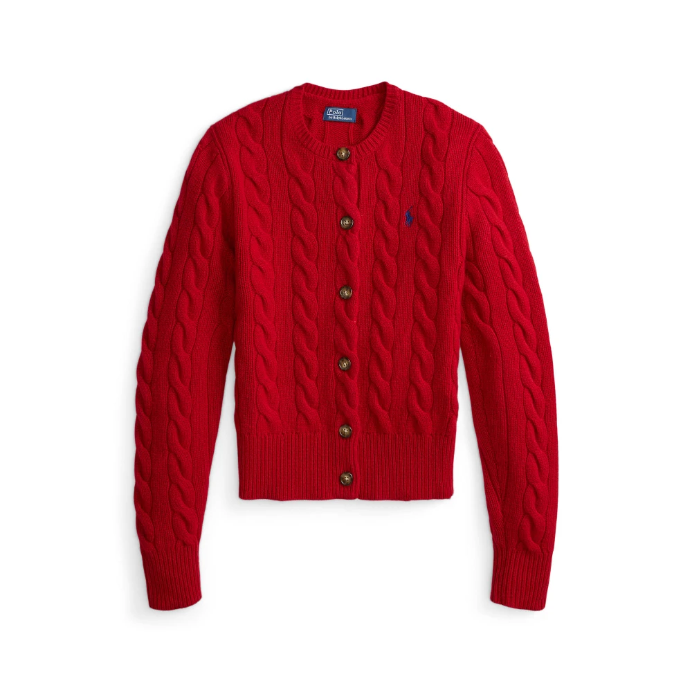 Γυναικεία Πλεκτή Ζακέτα Polo Ralph Lauren με Σχέδιο Cable Knit