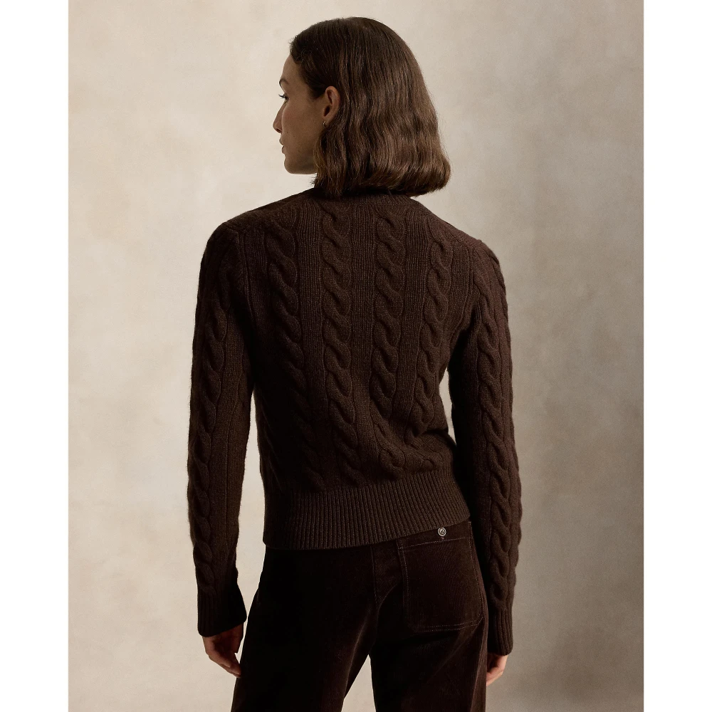 Γυναικεία Πλεκτή Ζακέτα με Σχέδιο Cable Knit Polo Ralph Lauren