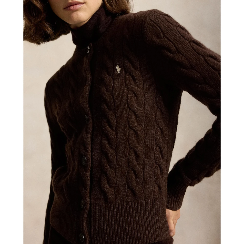 Γυναικεία Πλεκτή Ζακέτα με Σχέδιο Cable Knit Polo Ralph Lauren