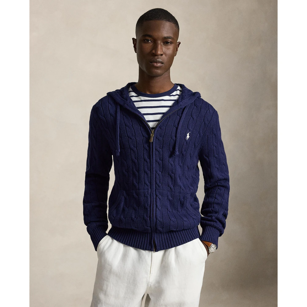 Ανδρική Πλεκτή Ζακέτα με Κουκούλα Polo Ralph Lauren