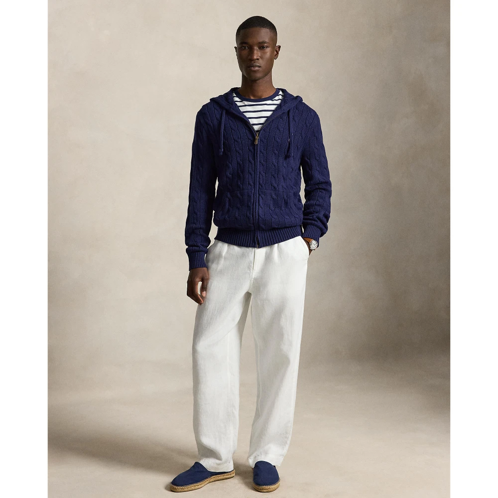 Ανδρική Πλεκτή Ζακέτα με Κουκούλα Polo Ralph Lauren