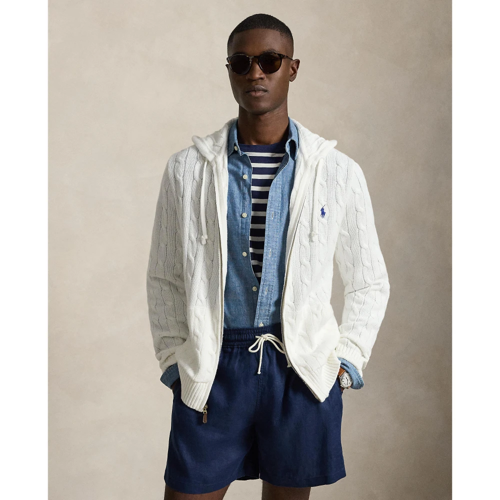 Ανδρική Πλεκτή Ζακέτα με Κουκούλα Polo Ralph Lauren