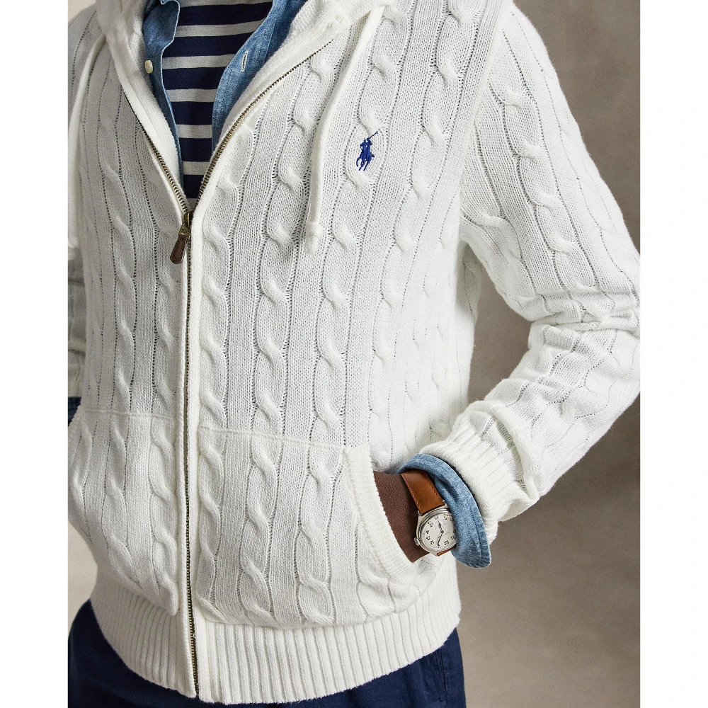 Ανδρική Πλεκτή Ζακέτα με Κουκούλα Polo Ralph Lauren