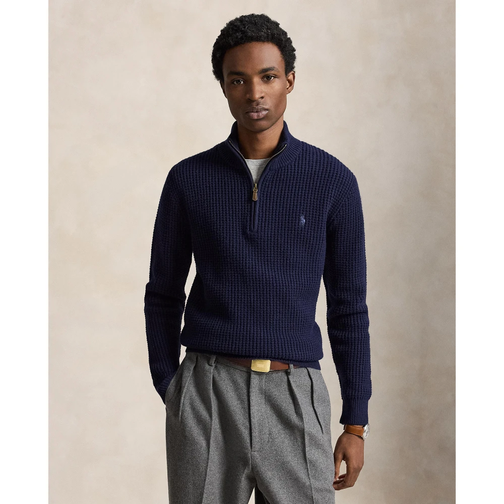 Ανδρικό Πλεκτό Πουλόβερ με Μισό Φερμουάρ Polo Ralph Lauren