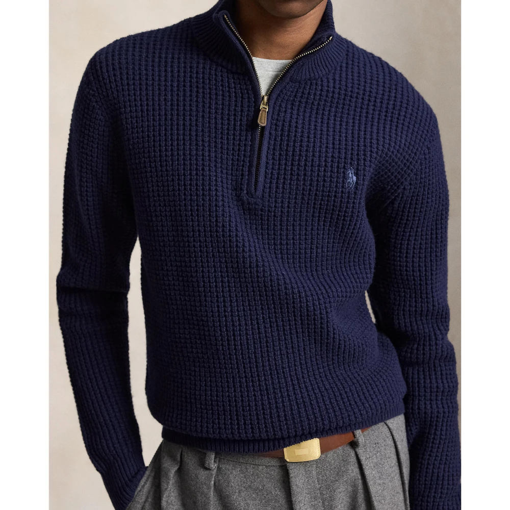 Ανδρικό Πλεκτό Πουλόβερ με Μισό Φερμουάρ Polo Ralph Lauren