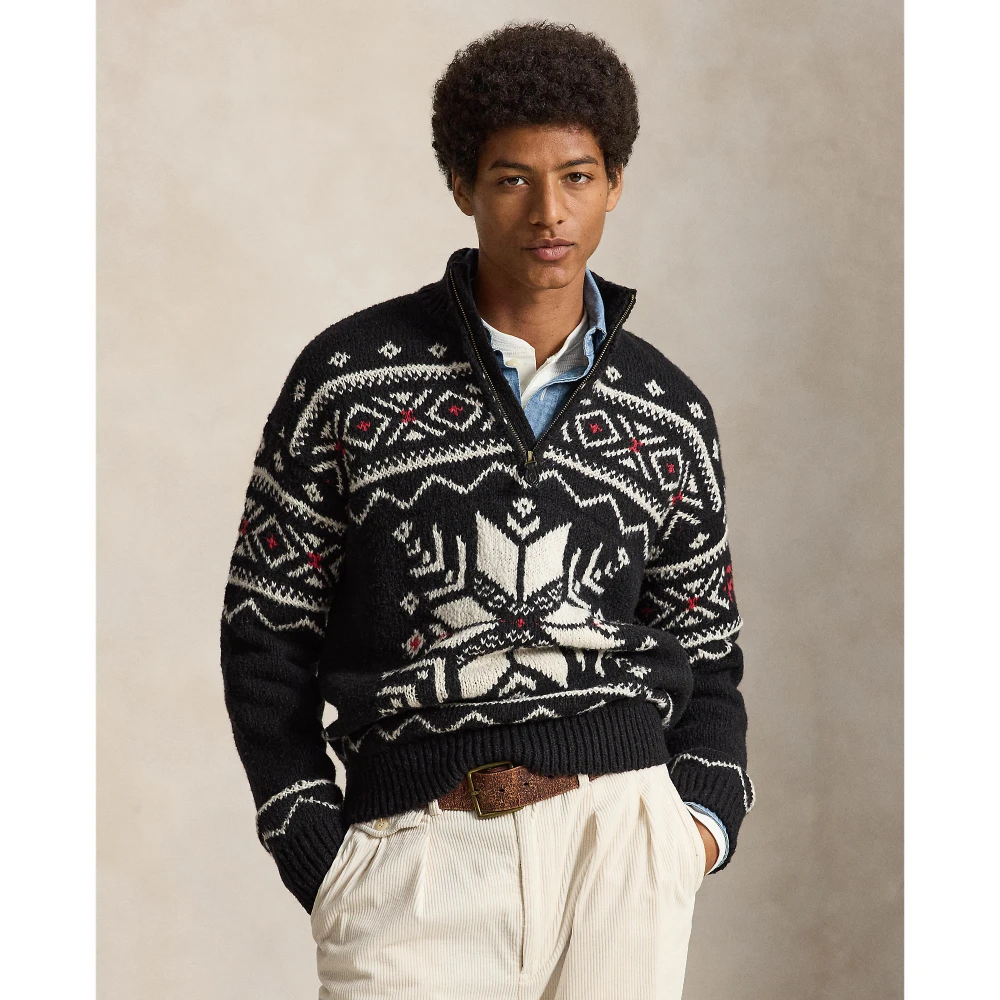 Men's Knit Half Zip Sweater Polo Ralph Lauren