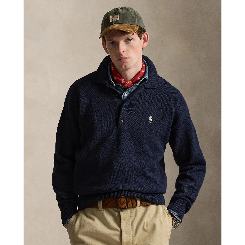 Ανδρική Πλεκτή Polo Μπλούζα Polo Ralph Lauren