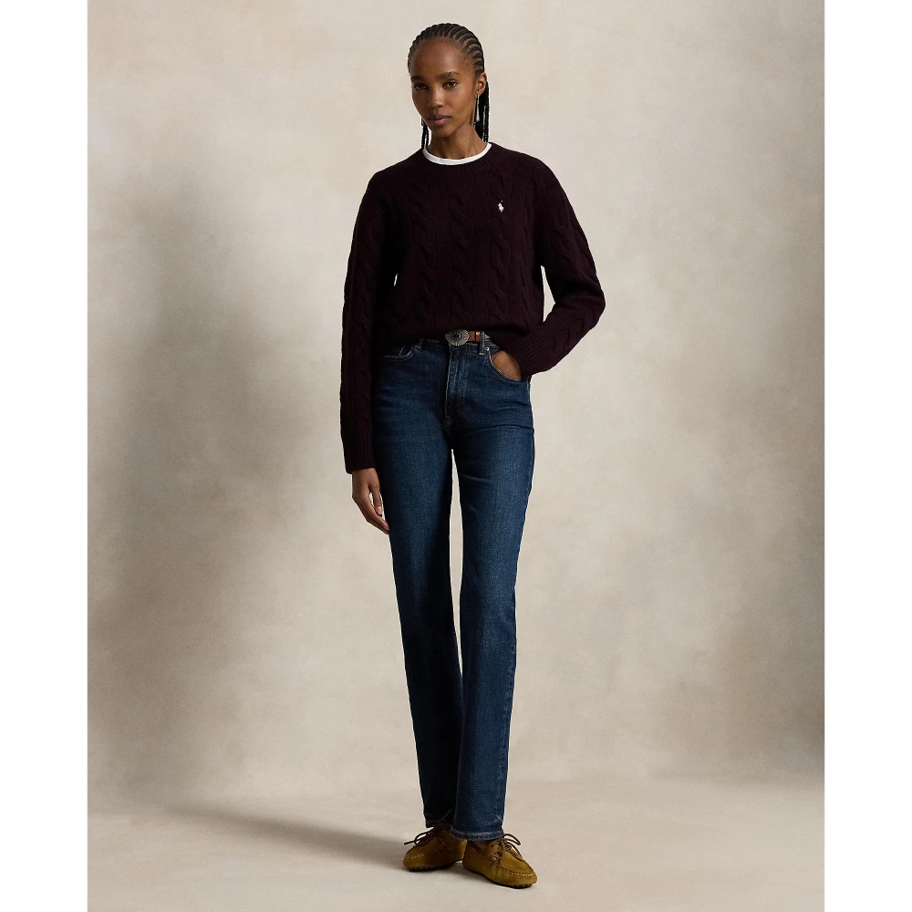 Γυναικείο Πλεκτό Πουλόβερ Polo Ralph Lauren με Σχέδιο Cable Knit