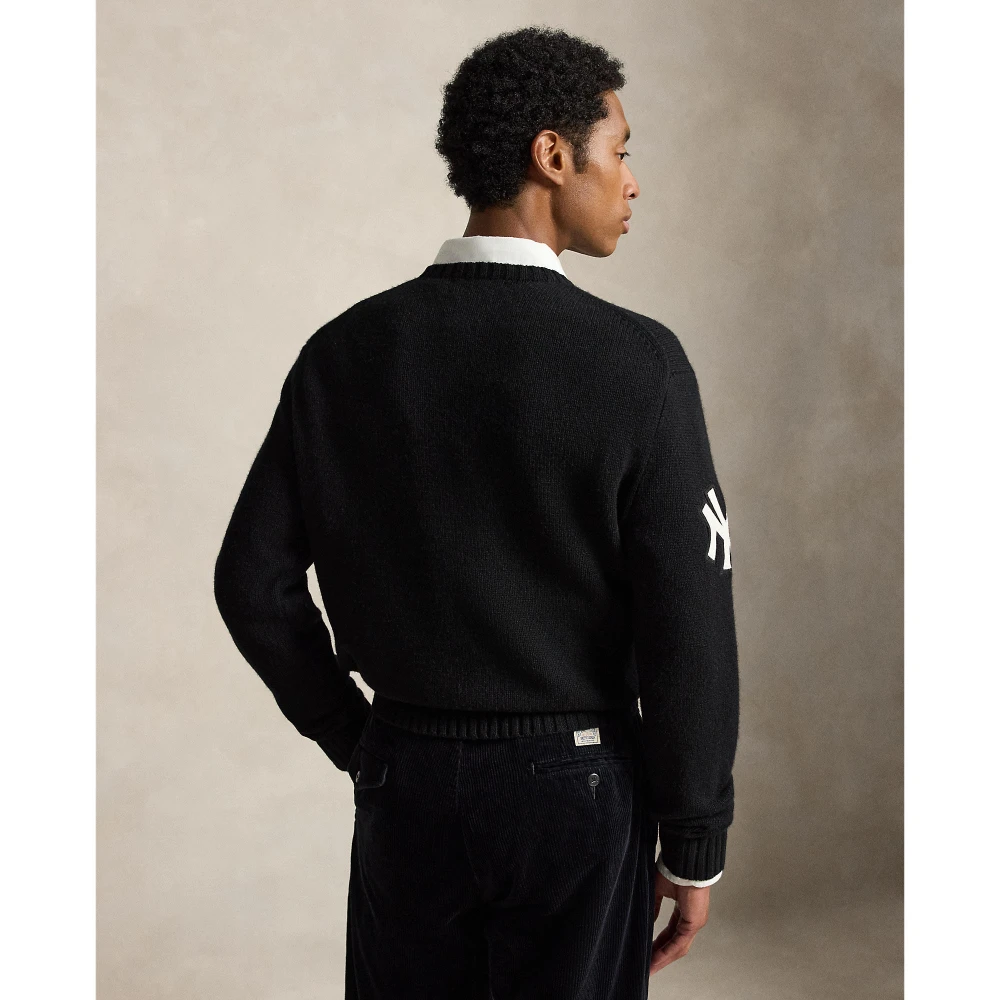 Ανδρικό Πλεκτό Πουλόβερ Polo Ralph Lauren με Σχέδιο Polo Bear MLB Yankees