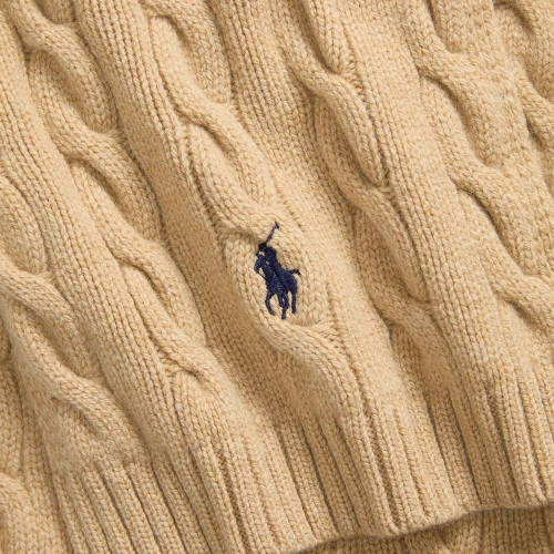 Ανδρικό Πλεκτό Κασκόλ Polo Ralph Lauren με Σχέδιο Cable Knit