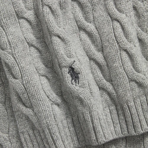 Ανδρικό Πλεκτό Κασκόλ Polo Ralph Lauren με Σχέδιο Cable Knit