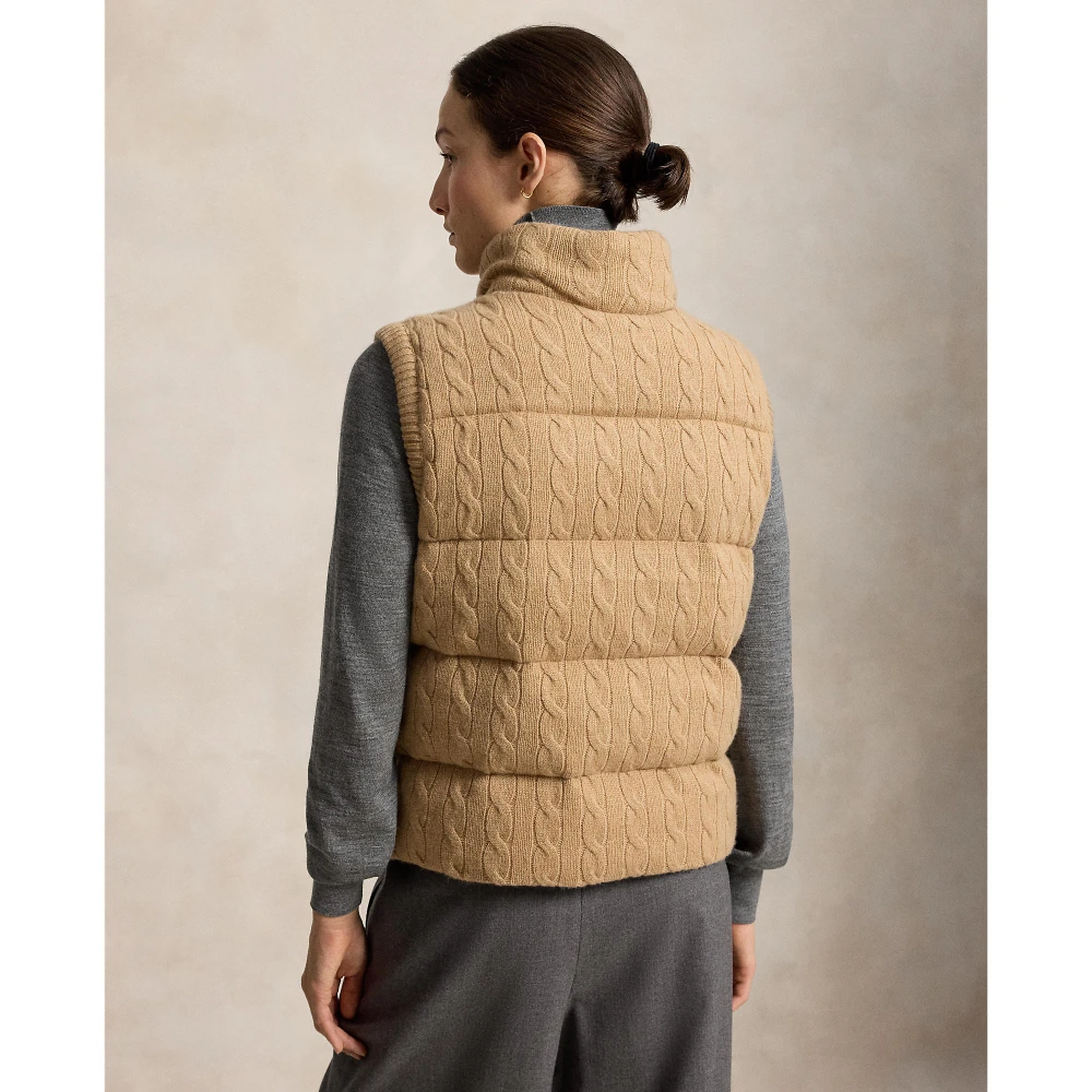 Γυναικείο Πλεκτό Γιλέκο Polo Ralph Lauren με Σχέδιο Cable Knit