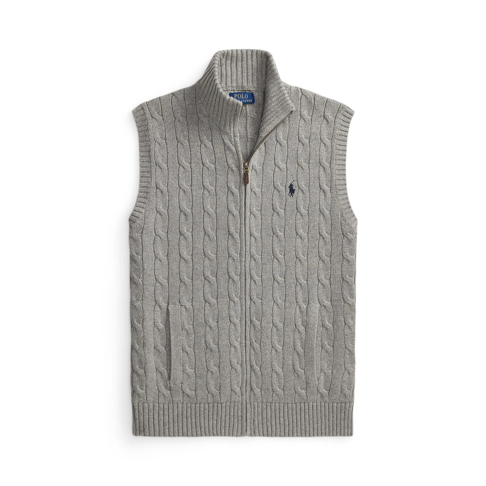 Ανδρικό Πλεκτό Γιλέκο Polo Ralph Lauren με Σχέδιο Cable Knit